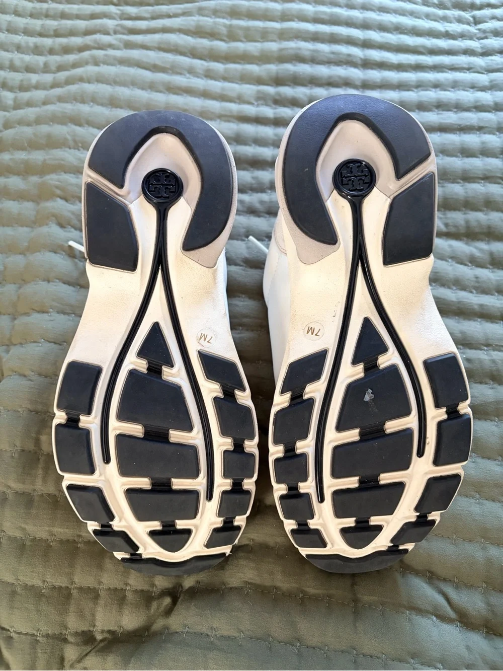 Women’s Cream and White Platform Sneakers - Designer-Inspired